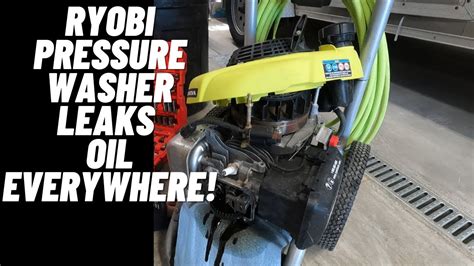 ryobi pressure washer oil leak|Ryobi Pressure Washer Leaking Oil